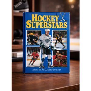 Hockey Superstars 1991 Copyright Hardback Book - Coffee Table Book